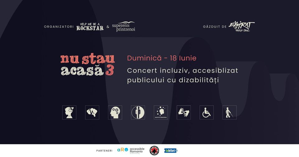 Disability friendly concert Bucharest – Nu Stau Acasa&nbsp;3