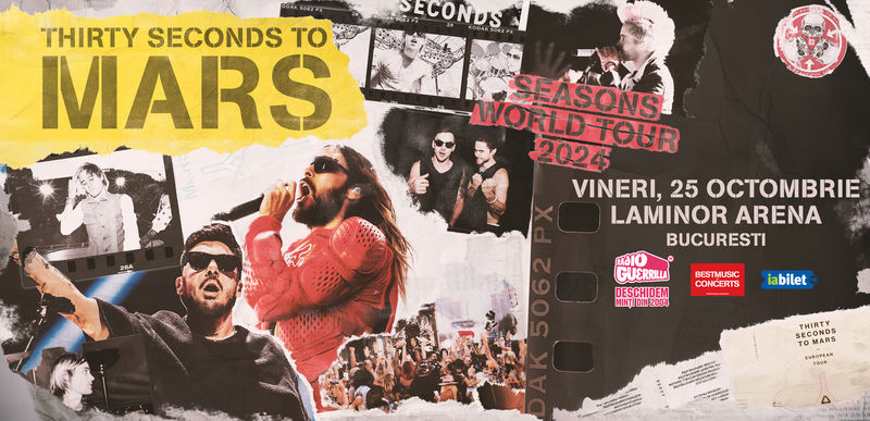 Thirty Seconds to Mars – Seasons World Tour – Bucharest (FEW TICKETS&nbsp;LEFT)
