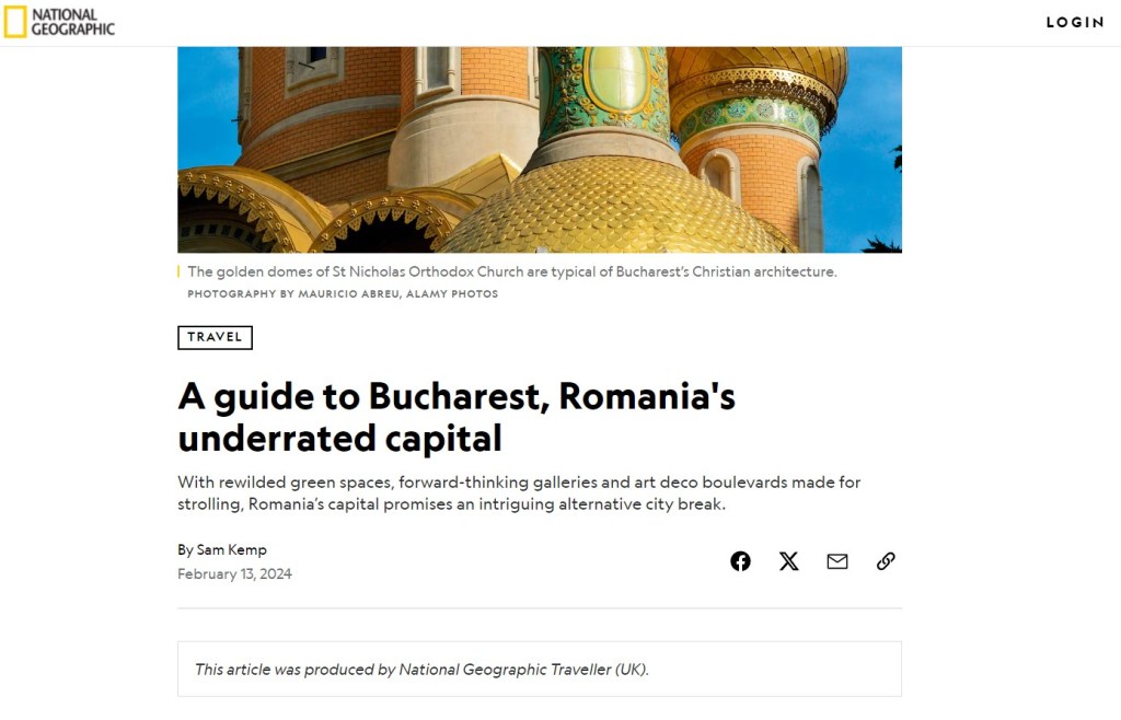 National Geographic – Guide to Bucharest – Dracula&nbsp;Review