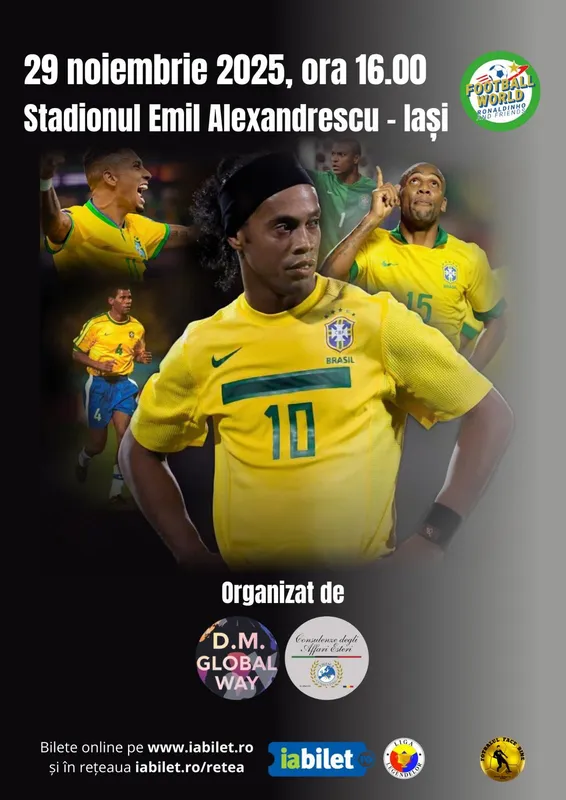 Ronaldinho and Friends – Football Entertainment – 29th November 2025 – Iasi,&nbsp;Romania