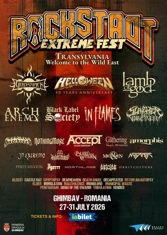 Rockstadt Extreme Fest, Ghimbav, Romania – 27-31 July&nbsp;2026